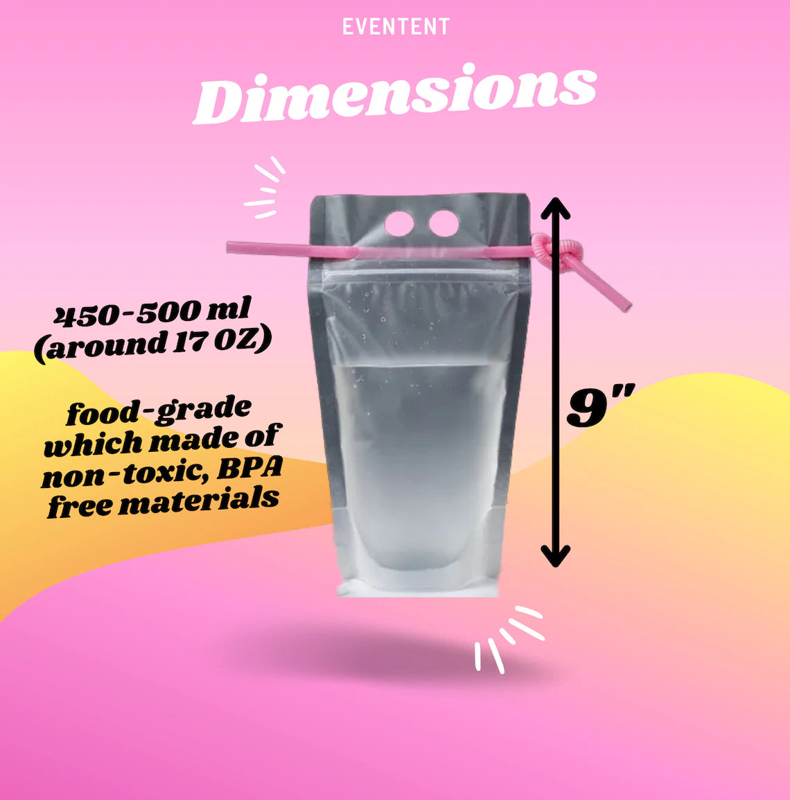 Custom Reusable Drink Pouch