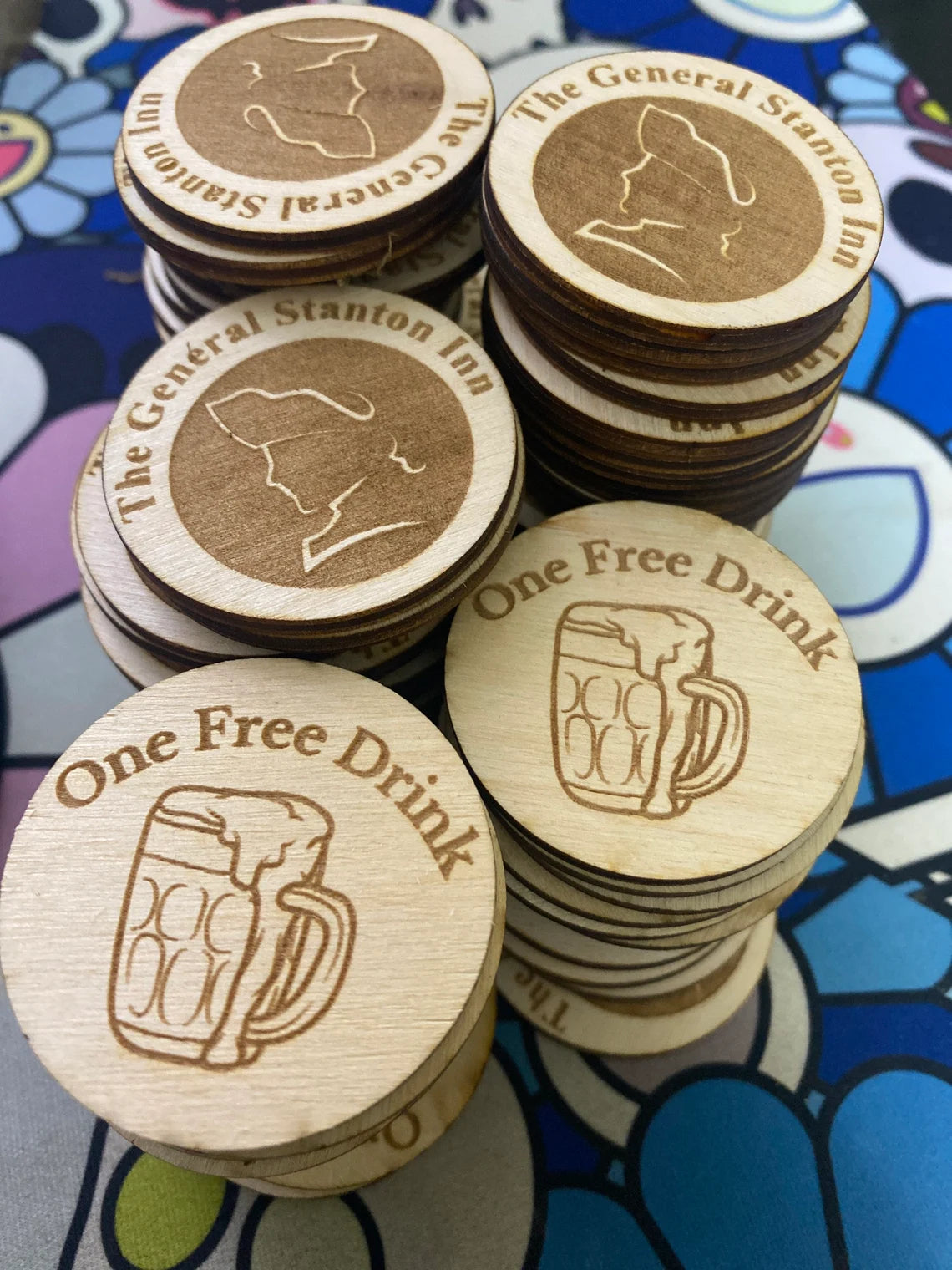 Custom Wooden Tokens